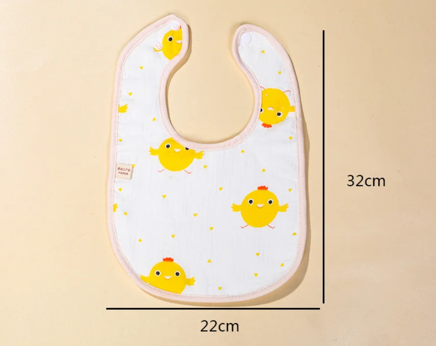 100%  organic cotton muslin baby bibs for newborn factory