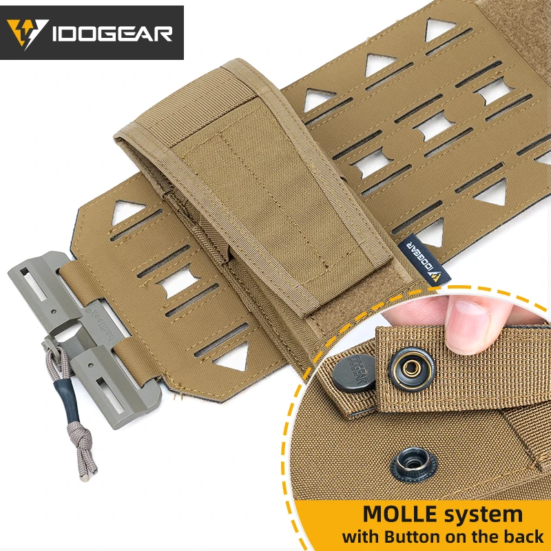 IDOGEAR Poche Tactique MOLLE Pour Chargeurs 5.56 / 9mm - Airsoft - Plusieurs Couleurs