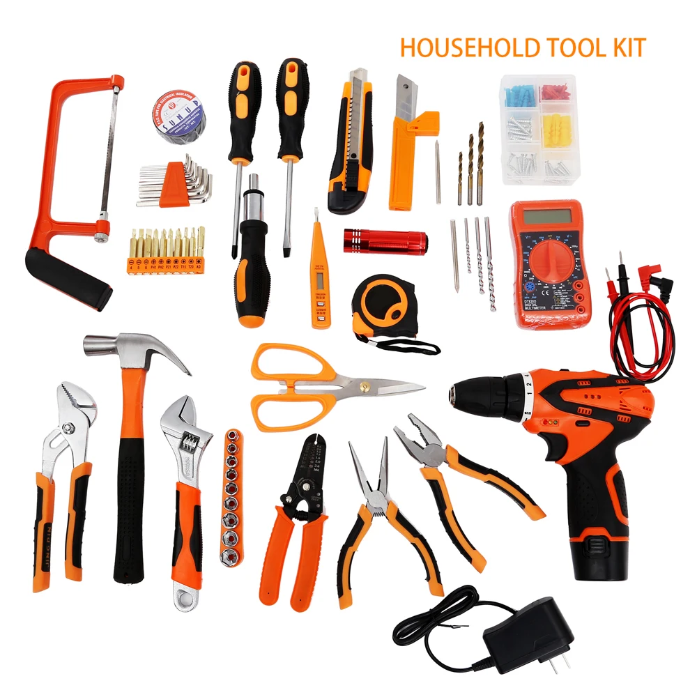 Probon Household Toolbox Repair Universal Manual Tool Kit Hand Hardware Tool Set  electric  tool set