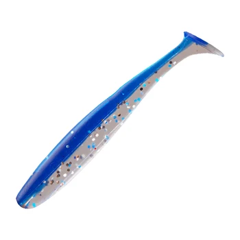 12cm Silicone PVC Saltwater Swimbait T-Tail Soft Bait Fishing Lure Double Color Worm Grub Paddle Tail Plastic – Soft Lure – view 3