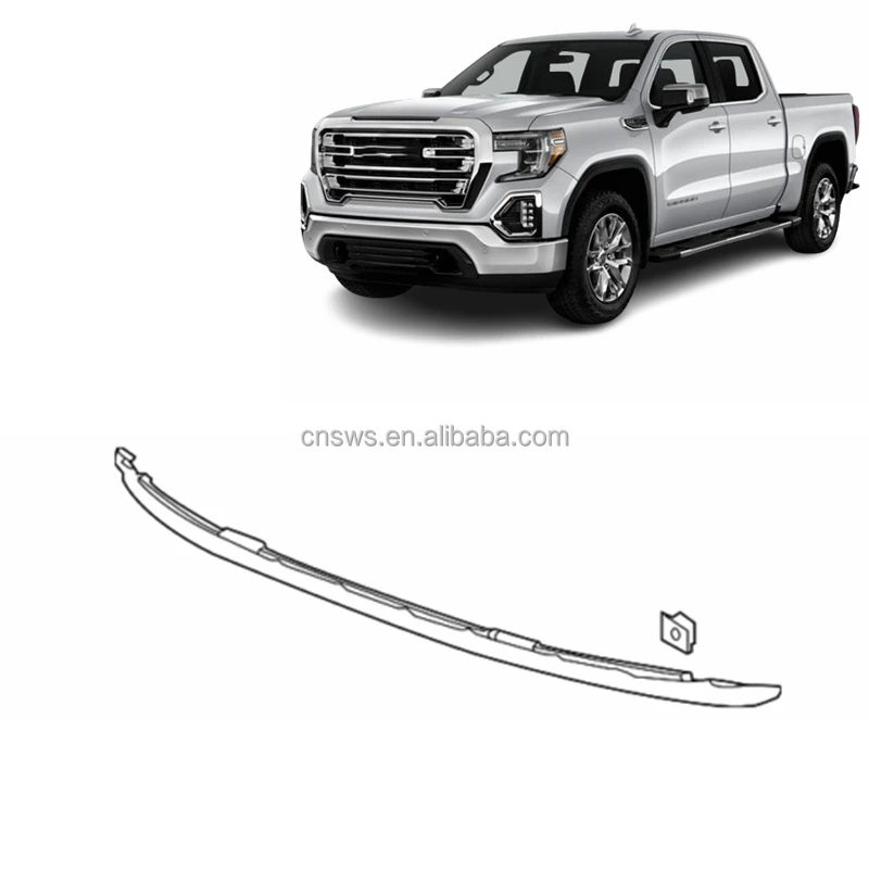 product oem auto parts front bumper lower air deflector strip valance for gmc sierra 1500 2019 84225817-36