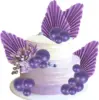 20 pce purple foam ball paper fan set