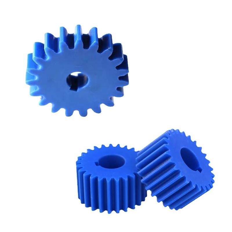 Factory custom injection cnc machining plastic spur gears POM nylon gears Plastic bevel gear