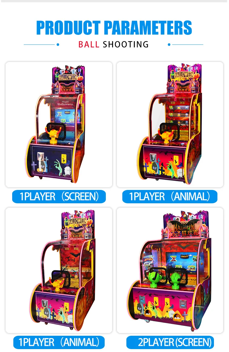Arcades Games Machine Happy Halloween Party Water Shooting Game Machine
