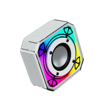 シルバー サブウーファー コンパクト　スピーカー H0d7de2e9067b4560be68079af710a