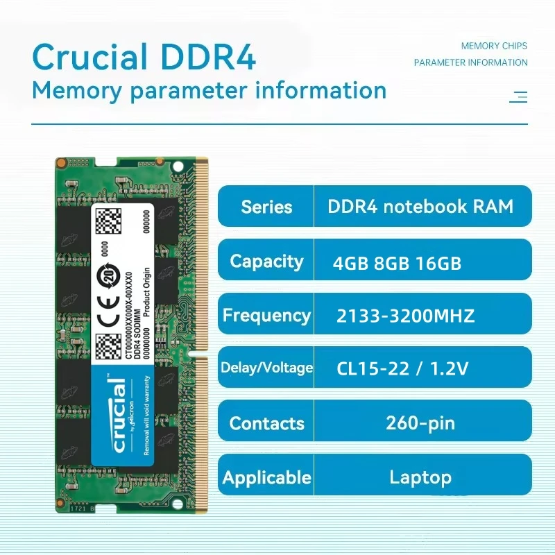 Sk Hynix Ram 8gb Notebook Ddr4 Crucial 32GB (2x16 GB) Ram DDR4 SO