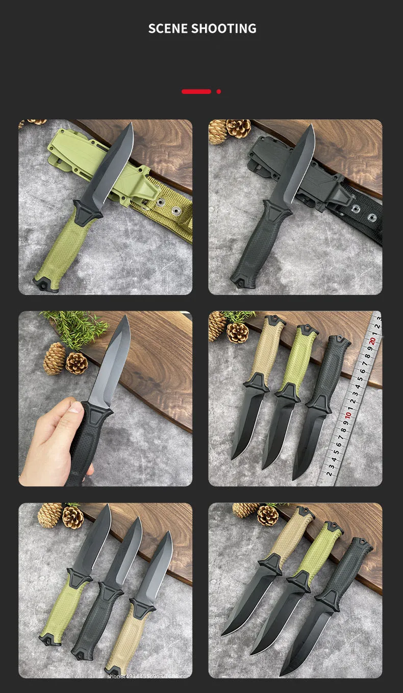 Fixed Blade Outdoor Camping Knife Stainless Steel Tool_voghion.com