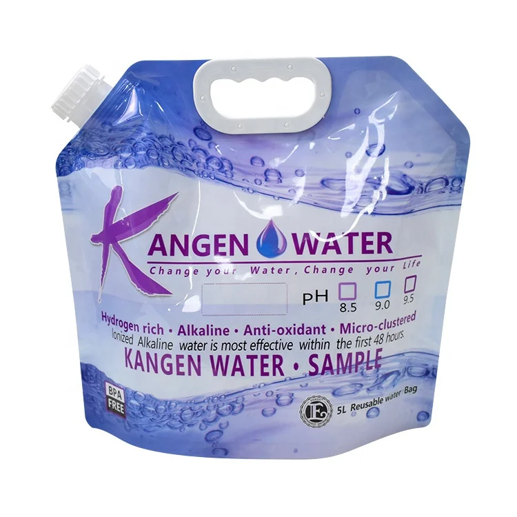 Source Plastic Kangan Water Bag 5L Bpa Free Foldable Alkaline Kangen Water  Bag For Kangen on malibabacom