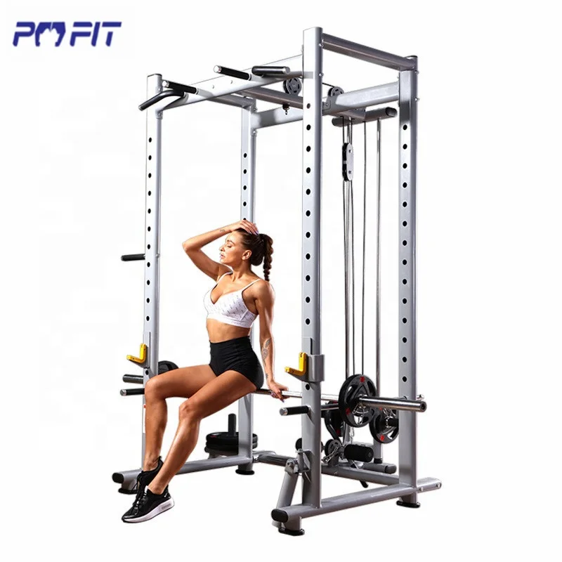Crossfitラックジム機器フィットネス中古スミスマシンスクワットラック