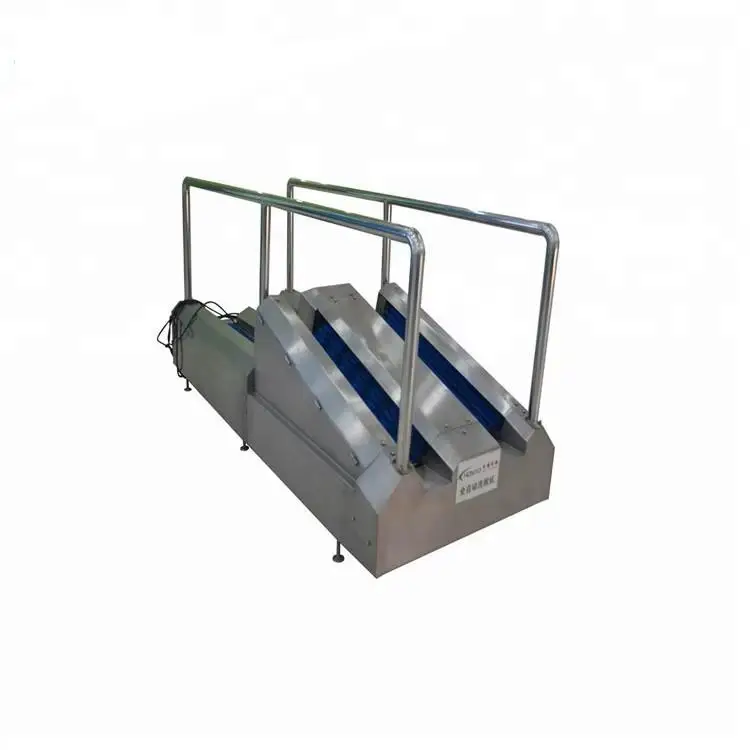Stainless steel automatic boot cleaning system for clean rooms and food industry