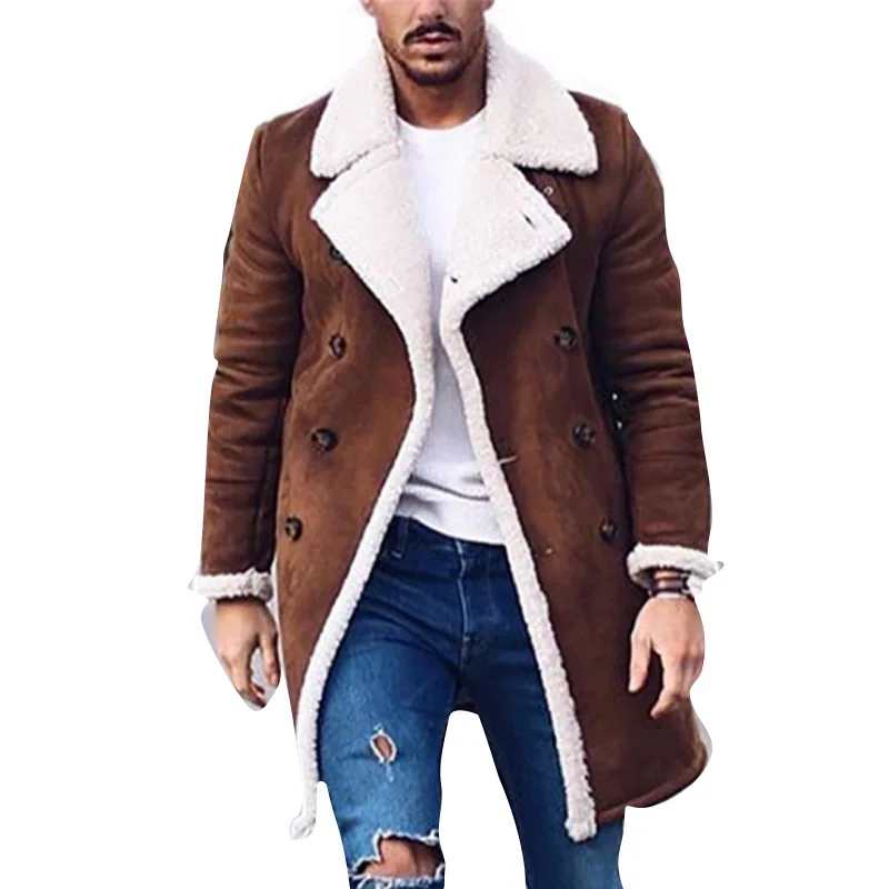 European And American Hot-selling Men's New Autumn And Winter Polar Fleece  Composite Suede Men's Warm Jacket - Buy Long Coats Set For Men Mens Fleece 