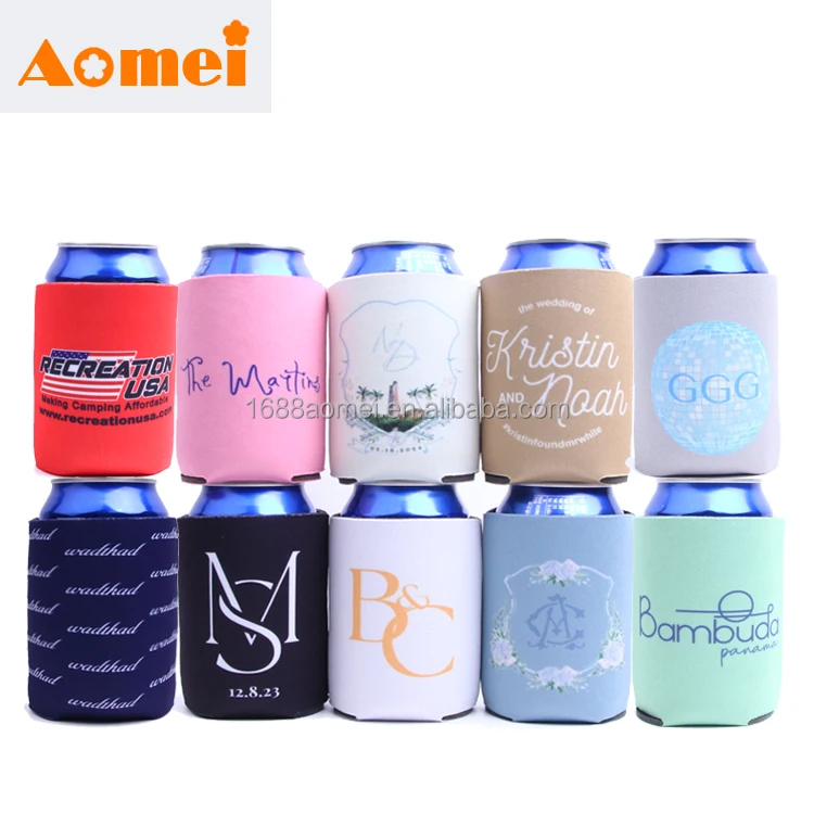 AOMEI Customized 12 16 OZ Blank Sublimation Smart Cheap 3 4 in 1 Thick Foam Drink Beer Bottles Can Cooler Stubby Holder