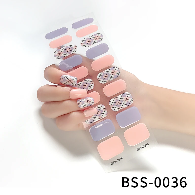 Beautysticker Wholesale Semi Cured Gel Nail Strip Stickers Non-toxic ...