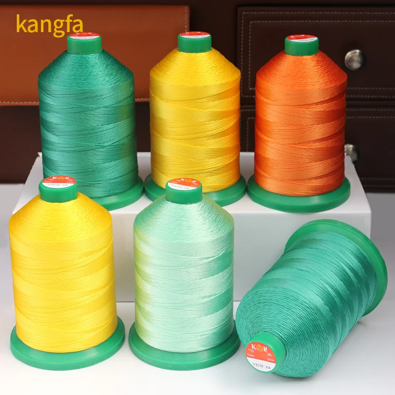 Manufacturer Industrial High Tenacity Bonded Nylon Thread TEX135 420D/3 450g Thread for Leather Sewing