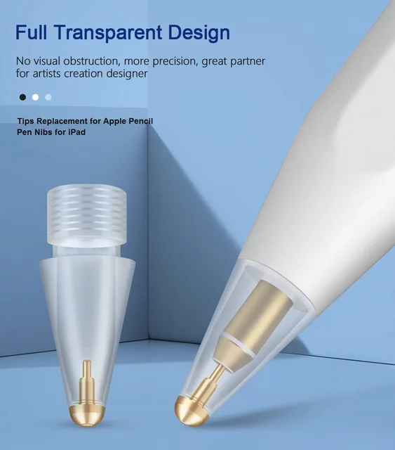 Smooth Touch Nib Replacement Accessory Stylus Pen Tips Active Sensing Technology Metal Plastic Material Compatible 1st/2nd Gen