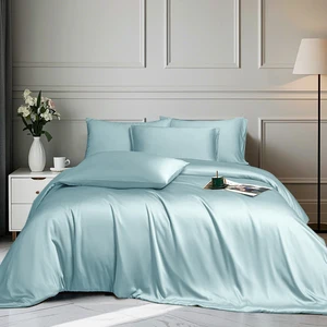 2026 New Custom Comforter Sets 100% Bamboo Designer Bedding for Home Hotel Solid Color New Design