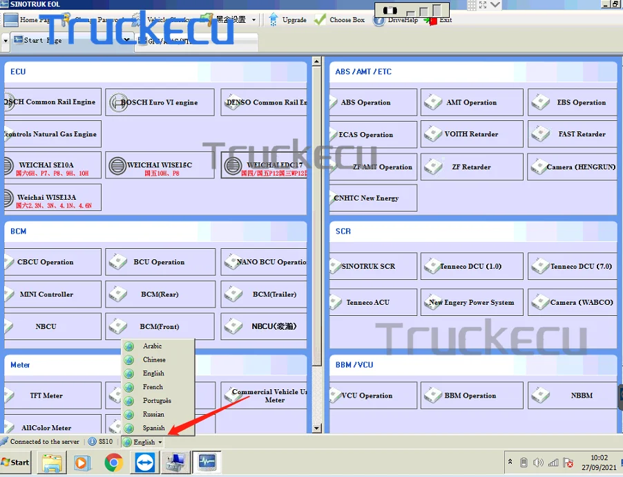 For Sinotruk Eol Obd Truck Engine Scanner For Sinotuck Heavy Duty Truck ...
