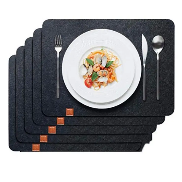 Amazon Felt Placemats Set Absorbent Table Mats Non Slip Heat Resistant Felt Placemat Buy Felt