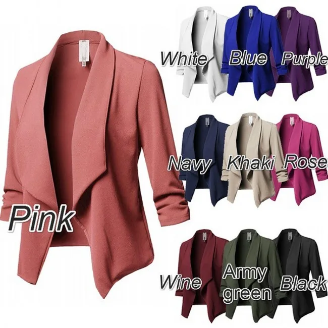 Blazer De Talla Grande S- 5xl Para Mujer,Traje De Manga Larga Con  Solapa,Informal,Pequeño,Delgado,Y10351 - Buy Blazer Mujer,Blazer Para  Mujer,Chaqueta De Traje Product on Alibaba.com