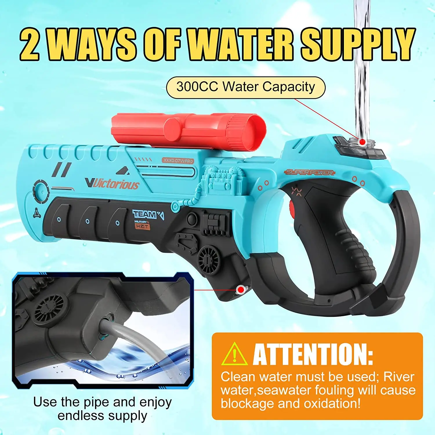 Backpack Electric Water Gun DIO TOYS Super Soaker Backpack Electric Water Gun DIO TOYS Super Soaker