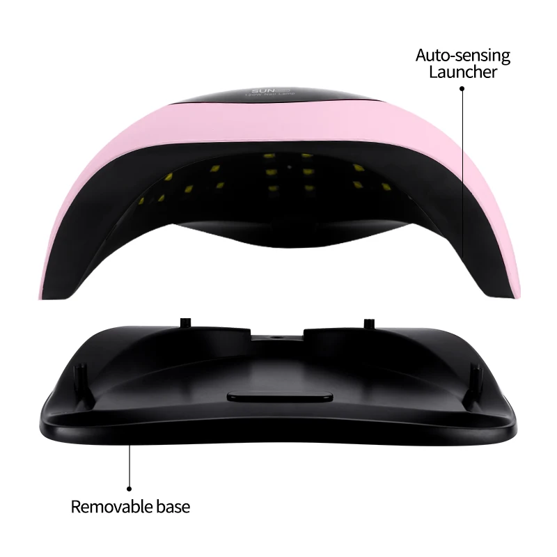 BLUEQUE High Power 120w UV LED Nail Lamp Nail Dryer Fast Professional Portable Handle Nail Curing Machine for Home and Salon