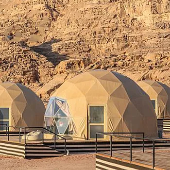 Outdoor Glamping Tent Luxury Dome House With Insulation And Bathroom For Camp Resorts