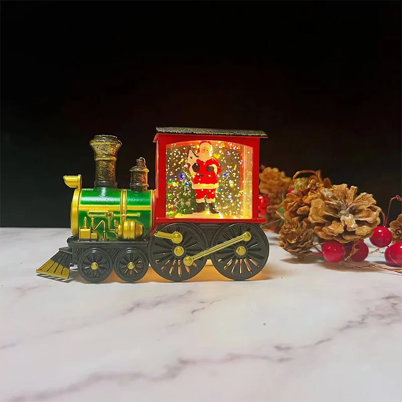 Wholesale New Products Train Shine Inside Creative Christmas Ornaments