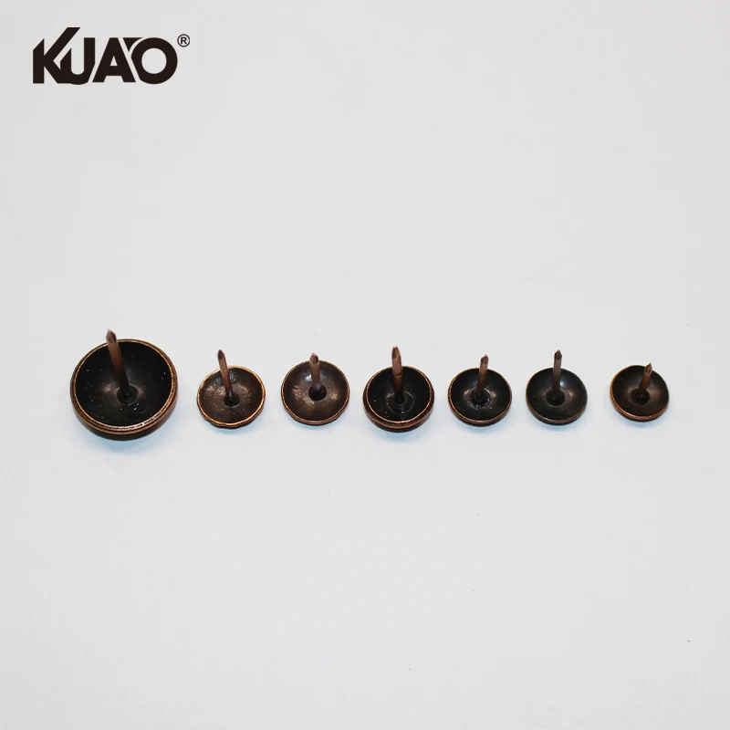 Antique Decorative Round Head Tacks Assorted Sizes Fasteners for Wall Embellishment Craft Projects Upholstery