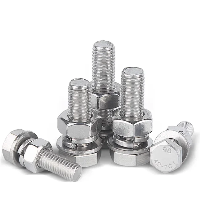 product custom fastener stainless steel hex bolt nut and washer din933 din931 hex bolt nut and washer-64