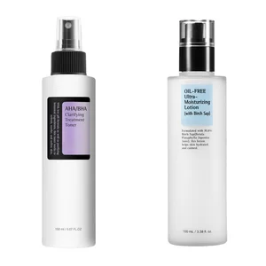 Cos Silky Shea Butter Skin Care Lotion and Hyaluronic Acid Organic Dry Skin Exfoliating Skin Toner