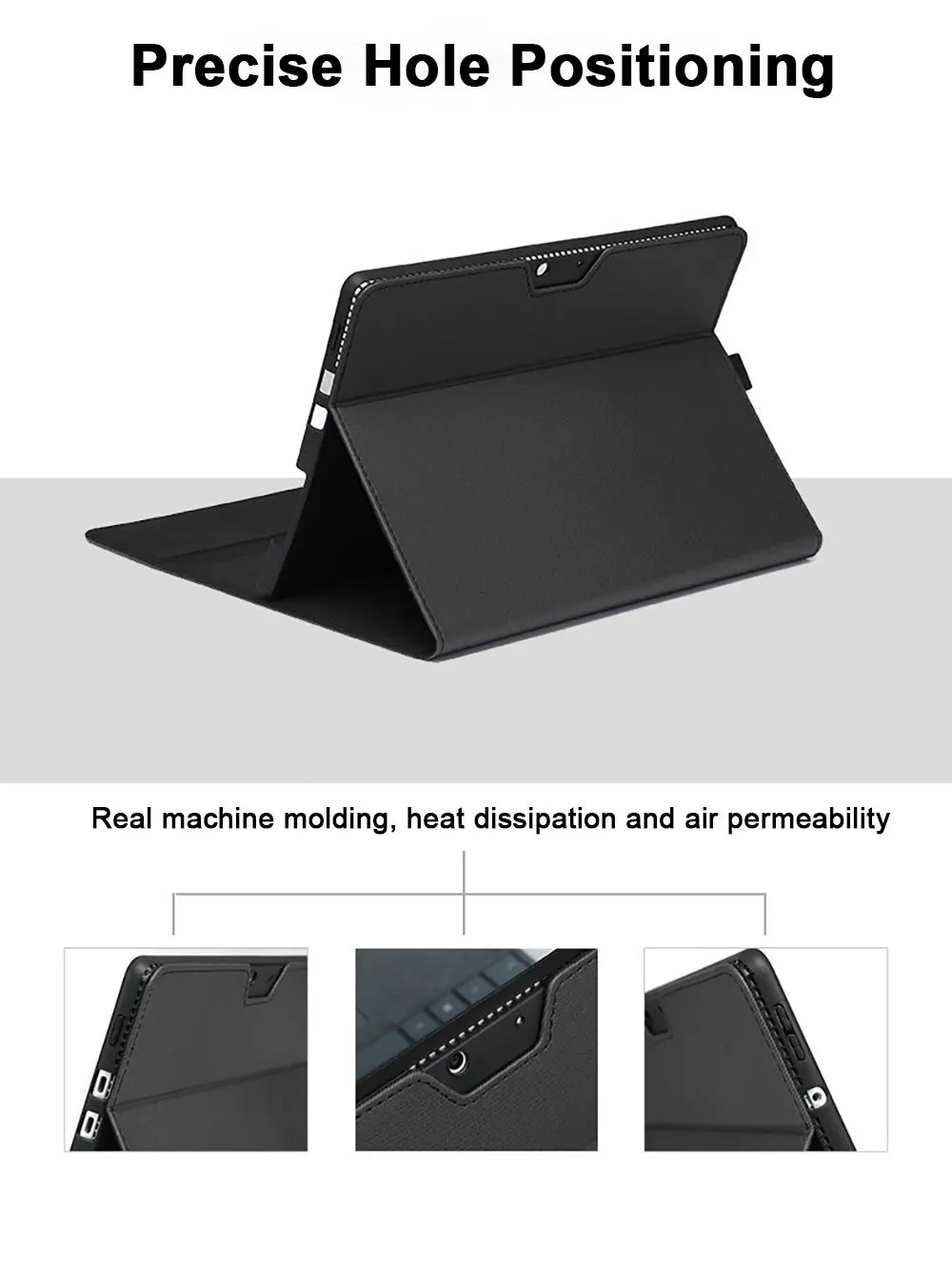 product laudtec simple leather tablet case shockproof sofe cover business back lightweight customized for microsoft surface go 4 pbk274-31