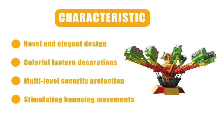 Popular Outdoor Funfair Mechanical Ride Rotating Bounce Jumping Machine ...