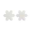snowflake Focal bead Metallic White SA141