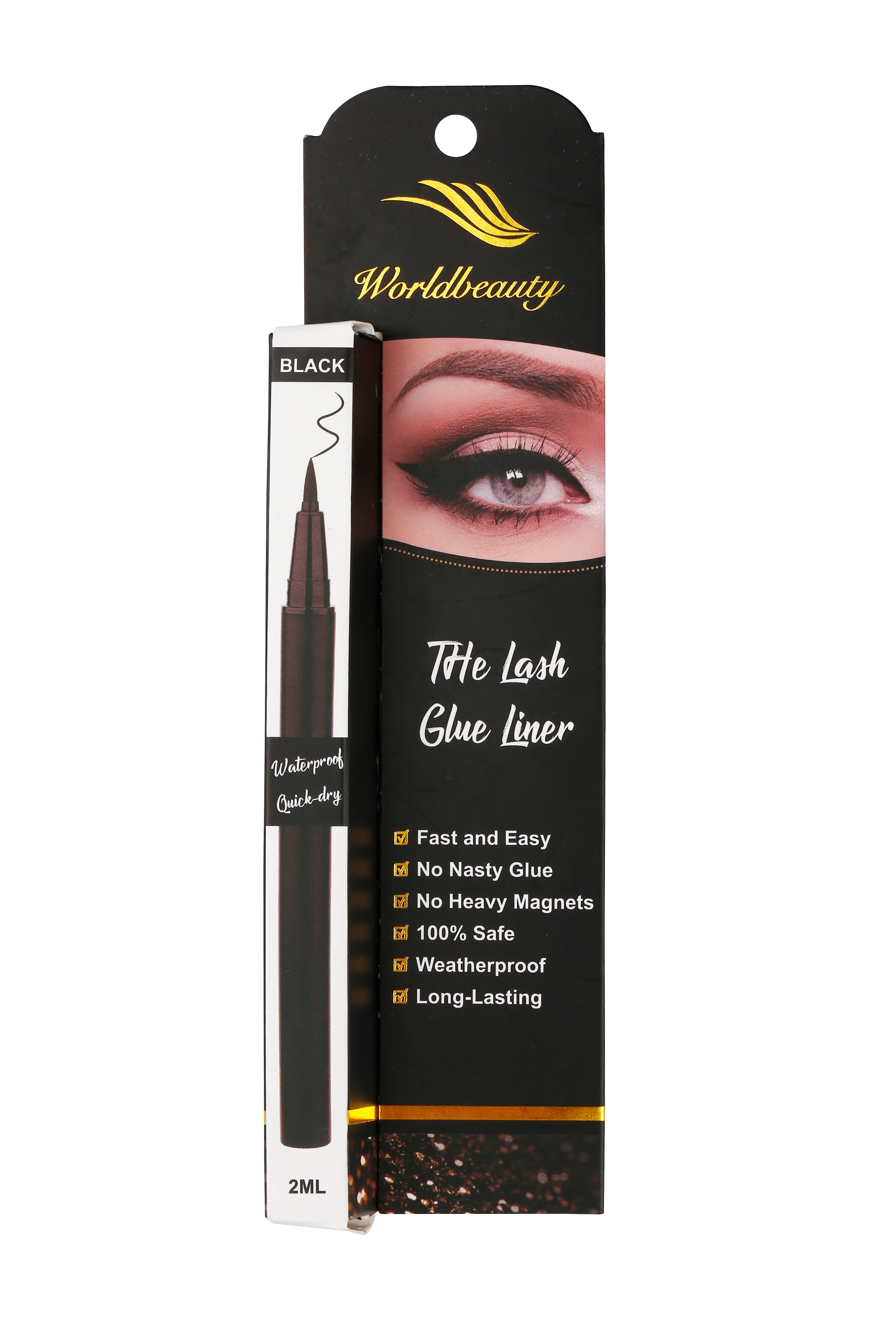 2022 Worldbeauty оптовая продажа самоклеящаяся многоцветная водостойкая двухв-1 OEM ODM долговечная Волшебная подводка для глаз под