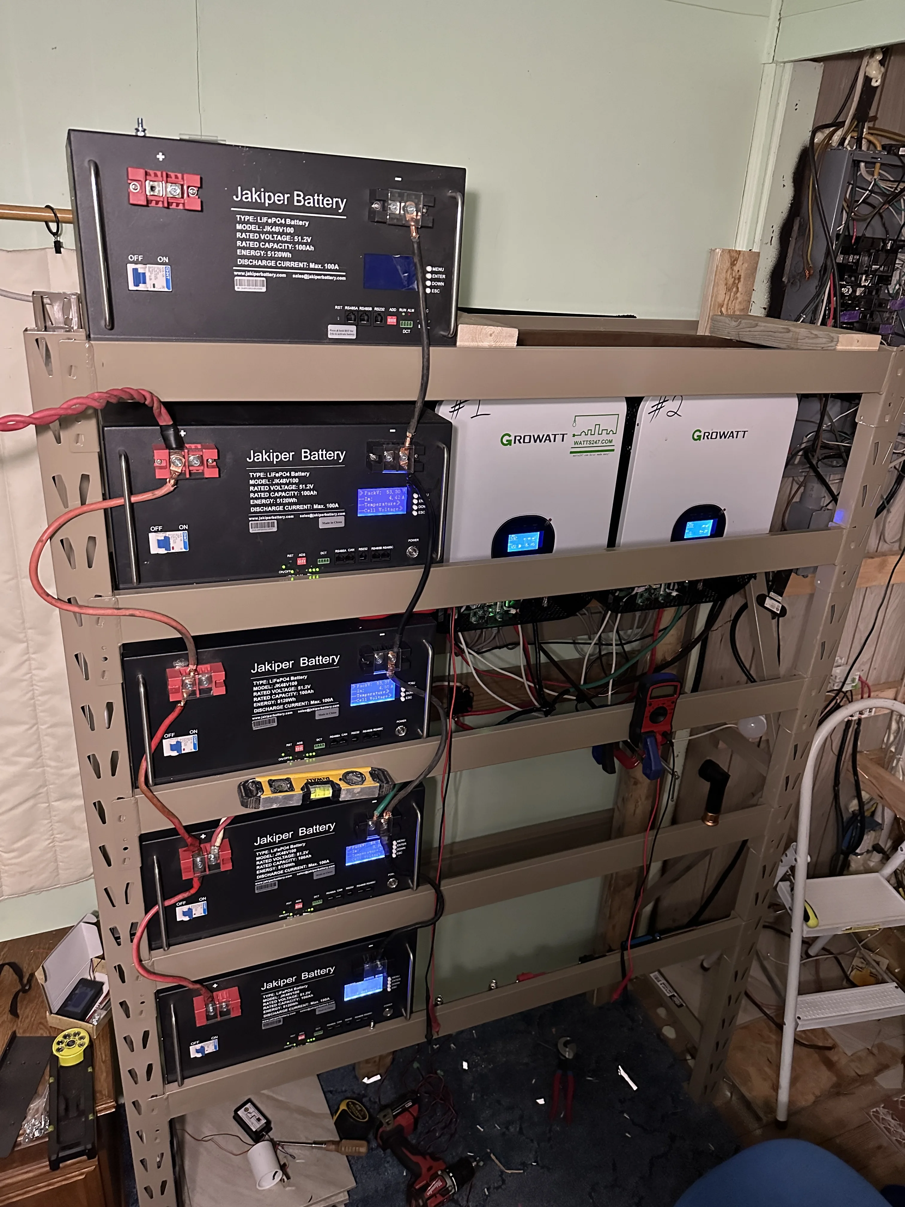 Server Rack Battery In Van LITHIUM JK48V100PRO Jakiper Pro Server Rack Battery 5kwh