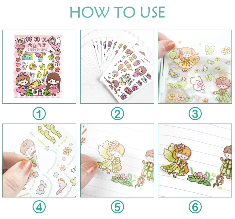 Custom Phone Laptop Waterproof Decorative Stickers Kawaii 100 Pcs Cute ...