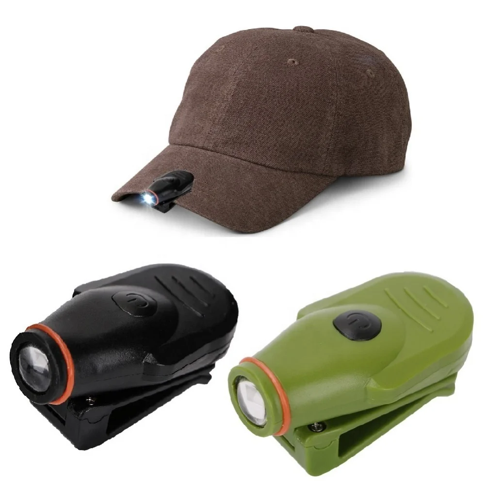 LED Clip-on Cap Hat Head Light Torch Camping Hiking Fishing Outdoor Headlamp CHL
