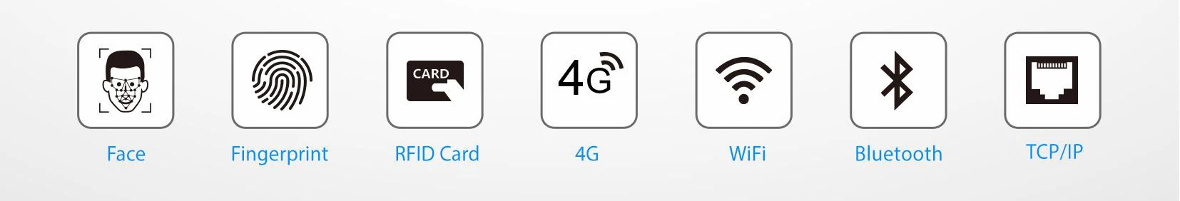 4G WIFI Wireless Android 8.0 Face/Fingerprint/RFID Card Biometric Time Attendance System with Large-capacity Horus E1-FP