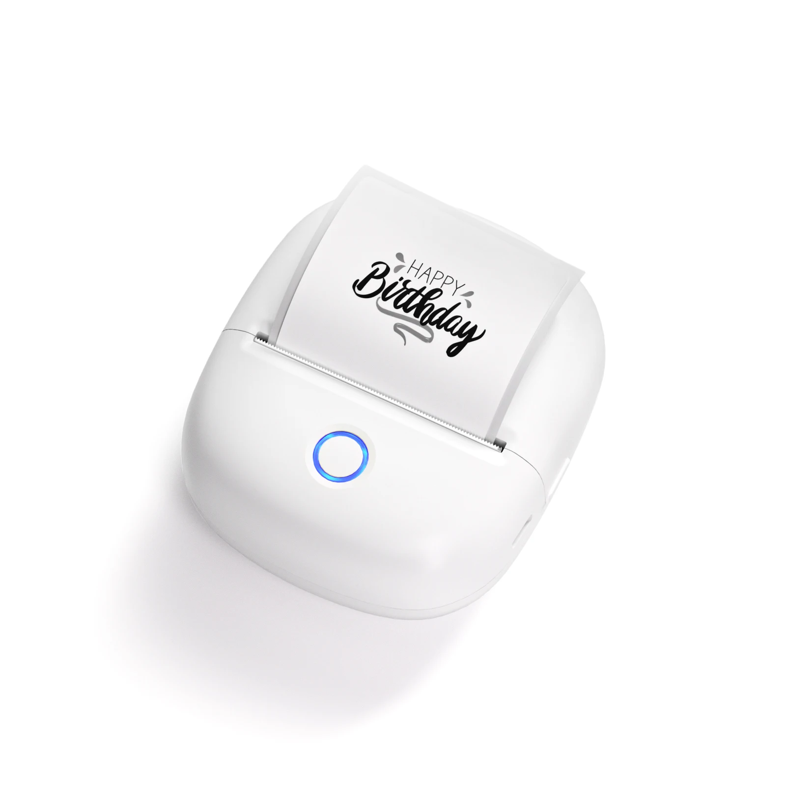 LUCK JINGLE 58mm Direct Thermal Sticker Printer for Student DIY Handycraft Printing