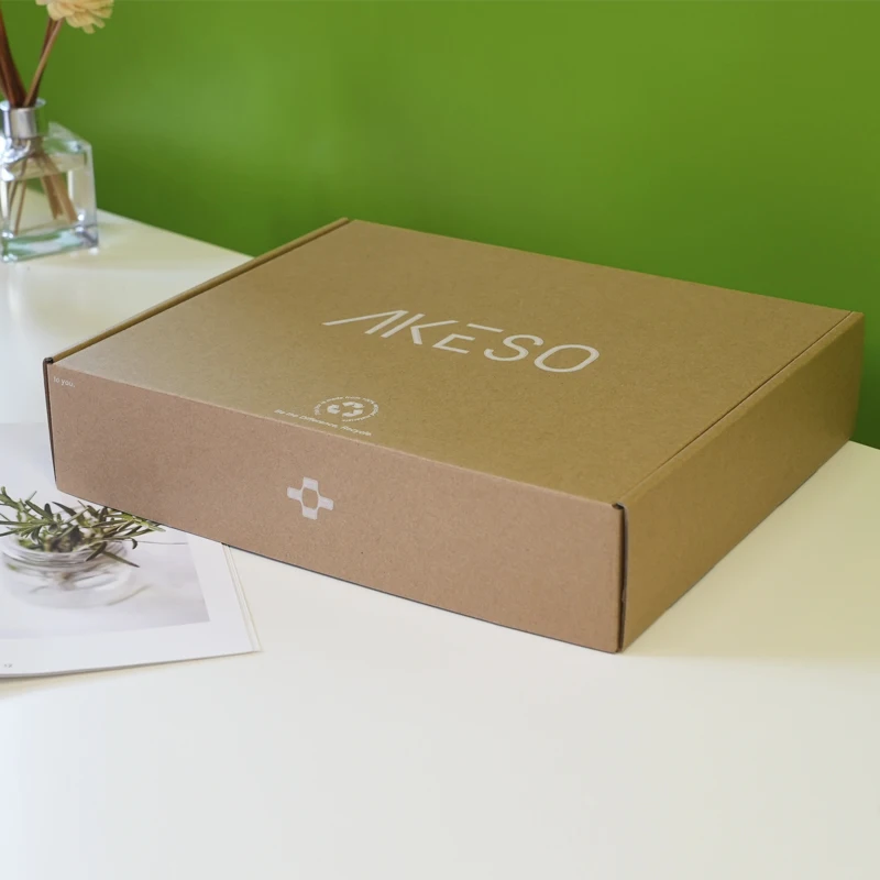 Custom Logo Printed Paper Box Foldable Cardboard Packaging Two Tuck End Corrugated 6x4x1 Notebook Packaging Box
