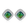 boucle d'oreille verte