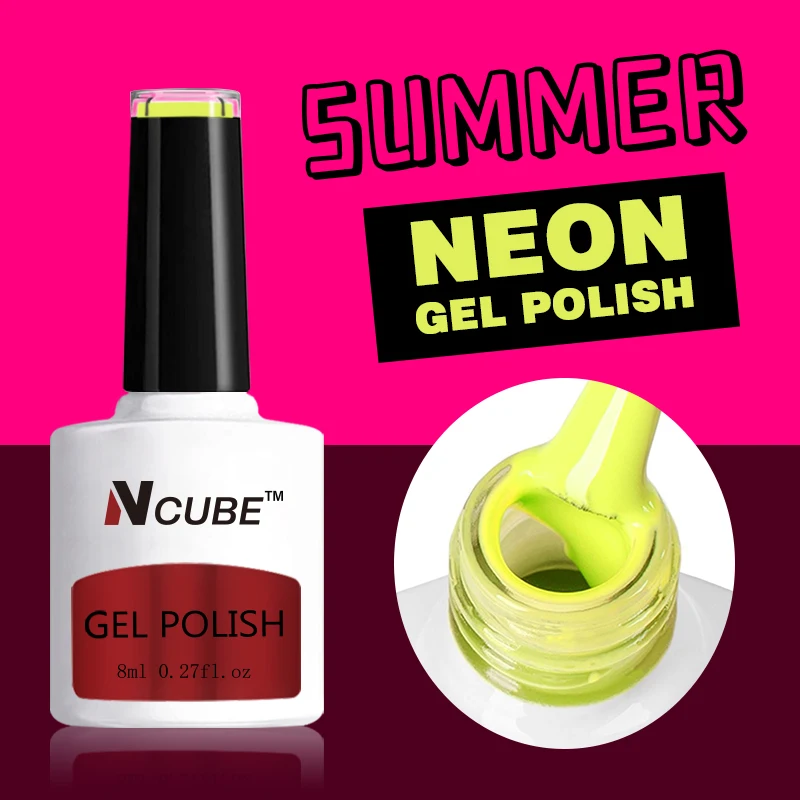 Manufacturer Wholesale Color Set Neon Uv Gel Nail Polish Set Customized Bottle Package Nail 7490