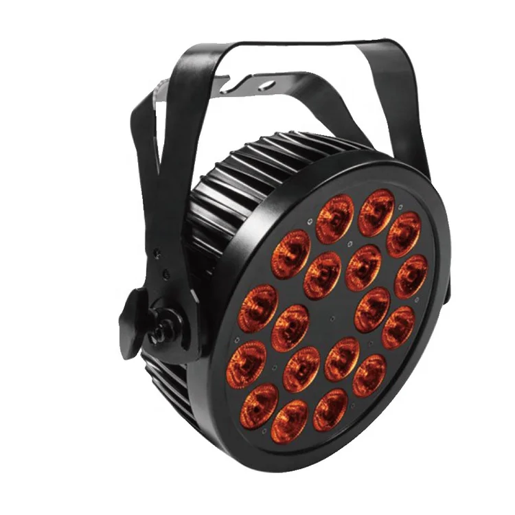 New Professional Digital Screen Waterproof Ip65 18*18w High-power Full-color 6in1 Par RGBW Led Stage Lighting