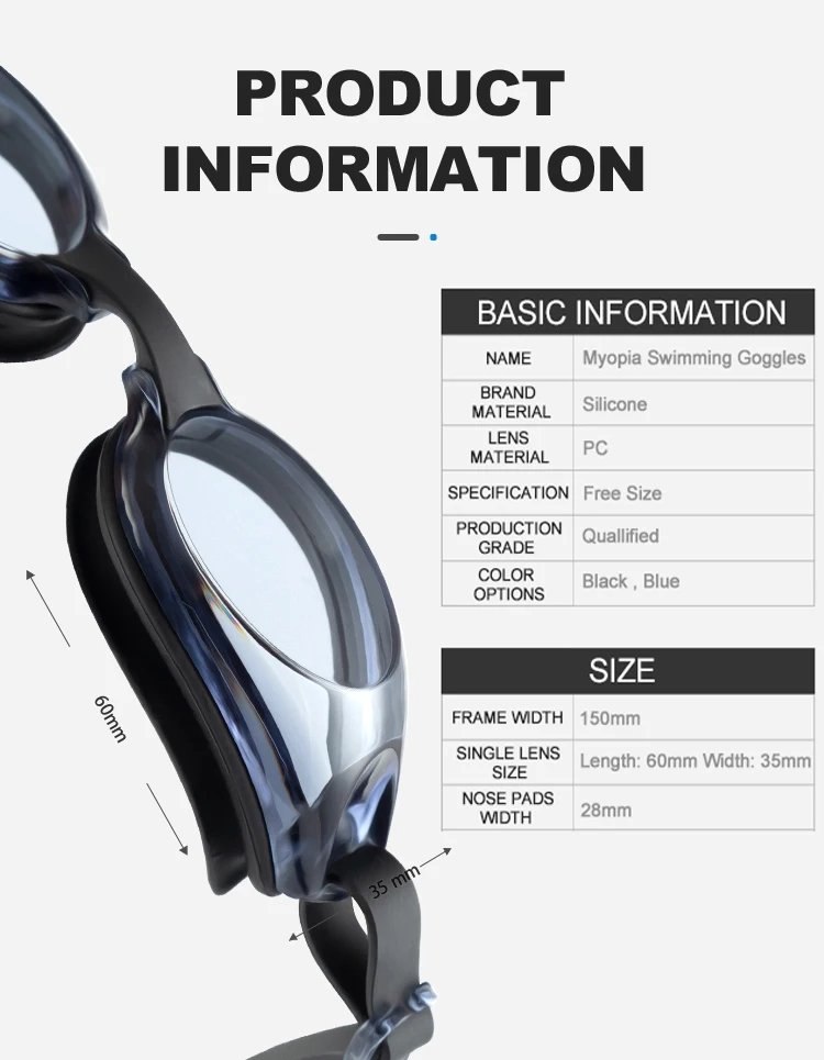 Obaolay Hot Selling Otg Swimming Goggles Oem&odm Anti Fog Coated