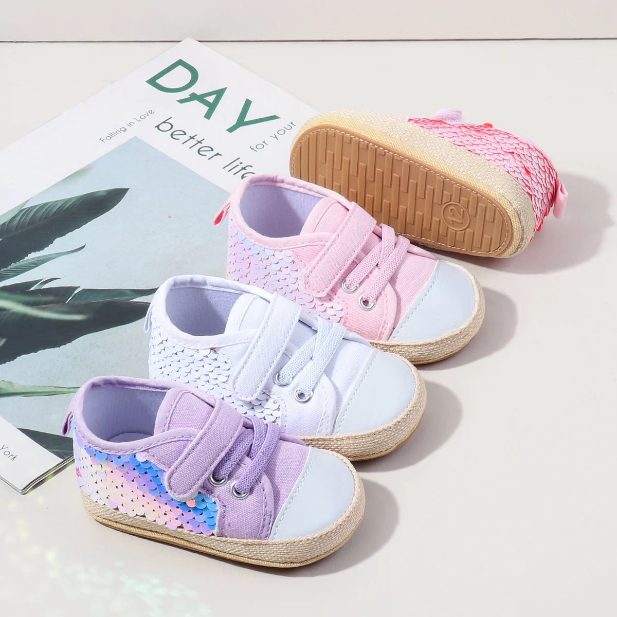 High Quality 2025 Spring Autumn Style Bling Design Casual Girl Shoes Anti-Slip Soled Toddler Walking Shoe