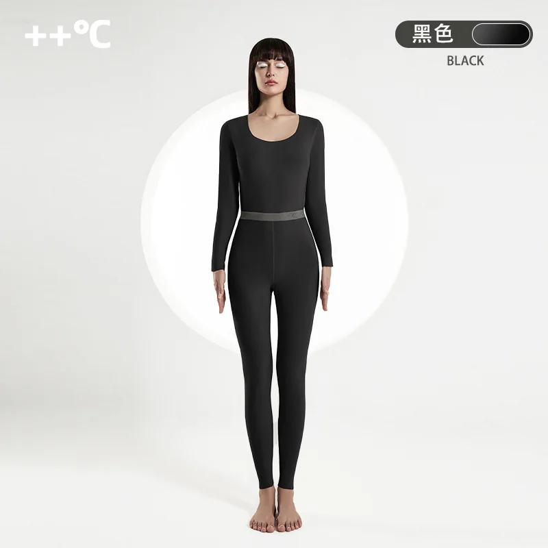 Women Cotton White Long Johns Underwear Winter Undergarments Inner