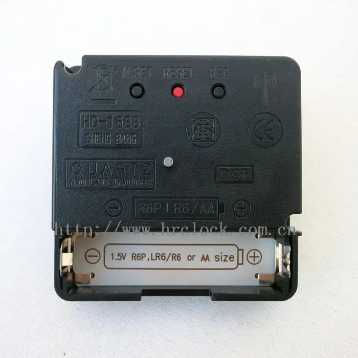 HD1688 DCF Uhren mechanismus Deutschland Mechanische und rote Uhrzeiger  Funk gesteuertes Uhrwerk