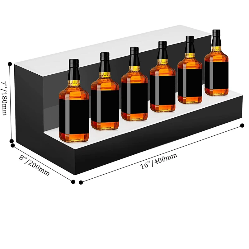 Tinya Led Wall Mounted Liquor Bottle Display Rack - 4 Ft LED Lighted ...