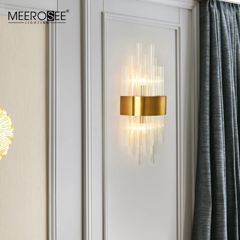 MEEROSEE Indoor Wall Mounted Reading Light Fancy Hotel Modern Wall Light E14 Wall Lamp MD86733