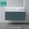 Mobile bagno verde acqua 120 cm - lato destro con lavabo